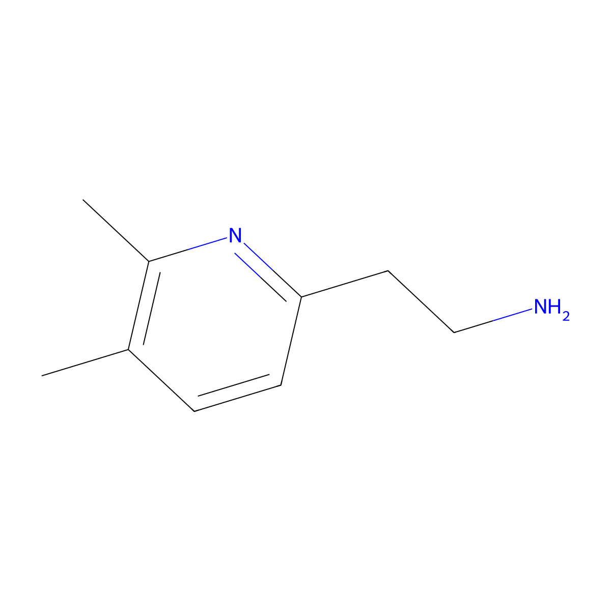 2-(5,6-Dimethylpyridin-2-YL)ethanamine molecular structure, CAS 1159828-76-8