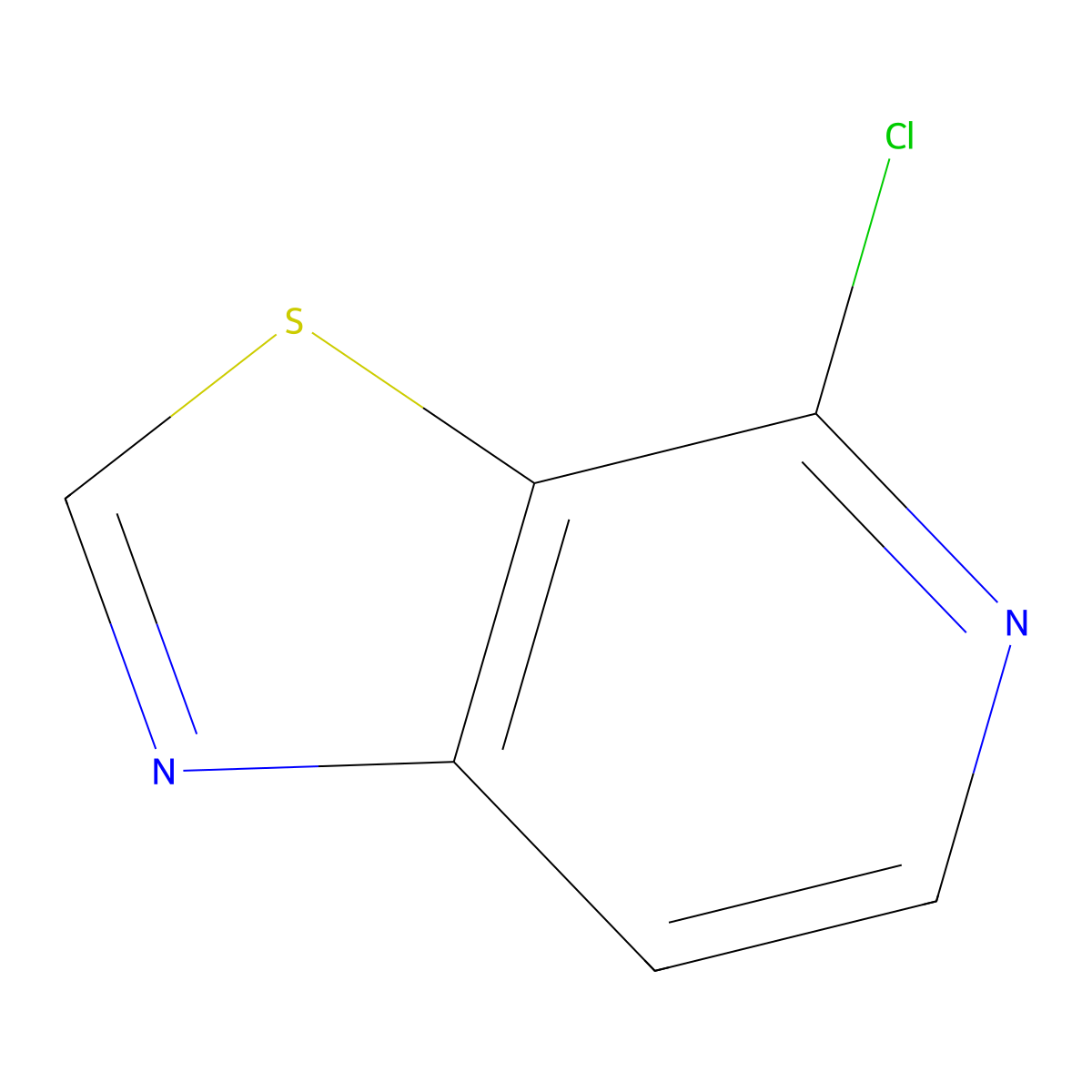 4-Chloro(1,3)thiazolo(5,4-c)pyridine molecular structure, CAS 1159828-95-1
