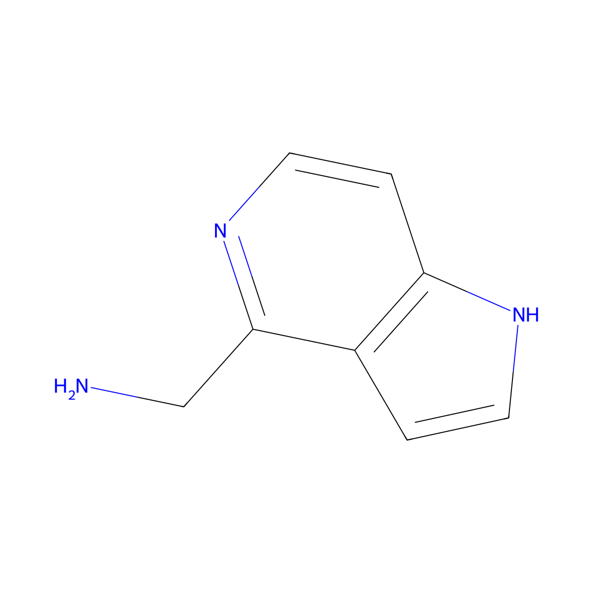 1h-Pyrrolo[3,2-c]pyridine-4-methanamine molecular structure, CAS 1159830-48-4