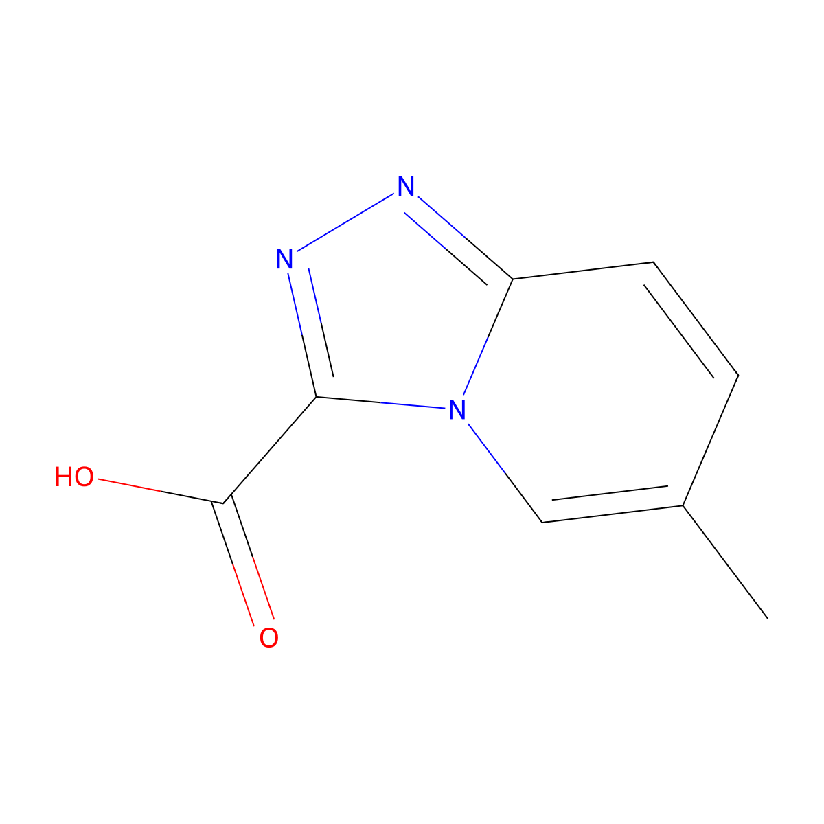 6-Methyl-[1,2,4]triazolo[4,3-a]pyridine-3-carboxylic acid molecular structure, CAS 1159830-54-2