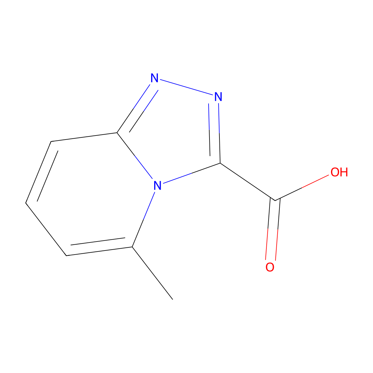 5-Methyl-[1,2,4]triazolo[4,3-a]pyridine-3-carboxylic acid molecular structure, CAS 1159830-65-5
