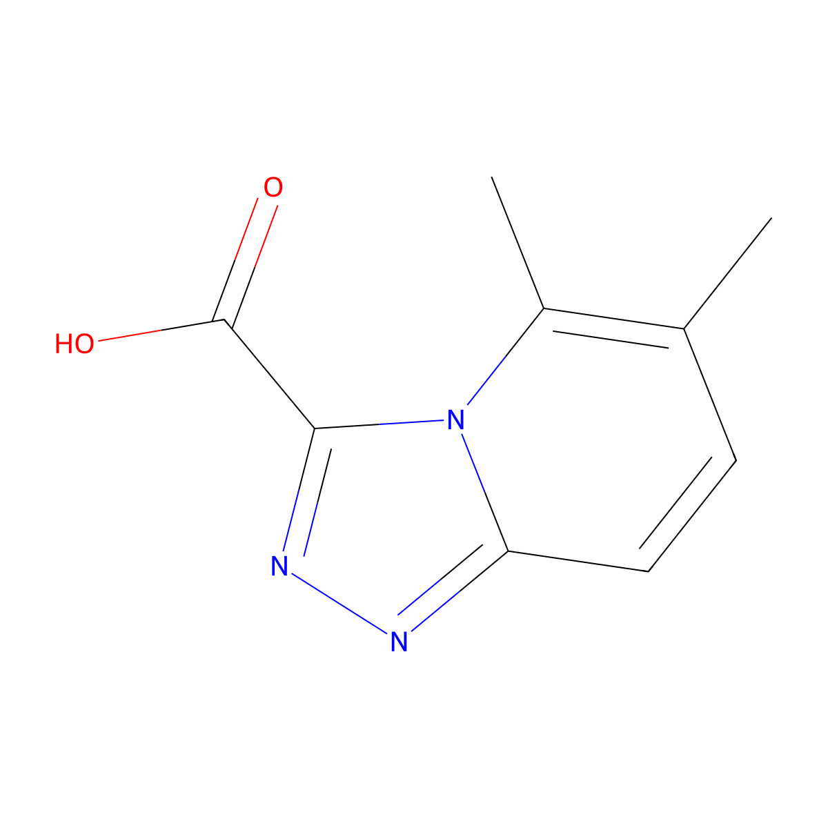 5,6-Dimethyl-[1,2,4]triazolo[4,3-a]pyridine-3-carboxylic acid molecular structure, CAS 1159830-69-9