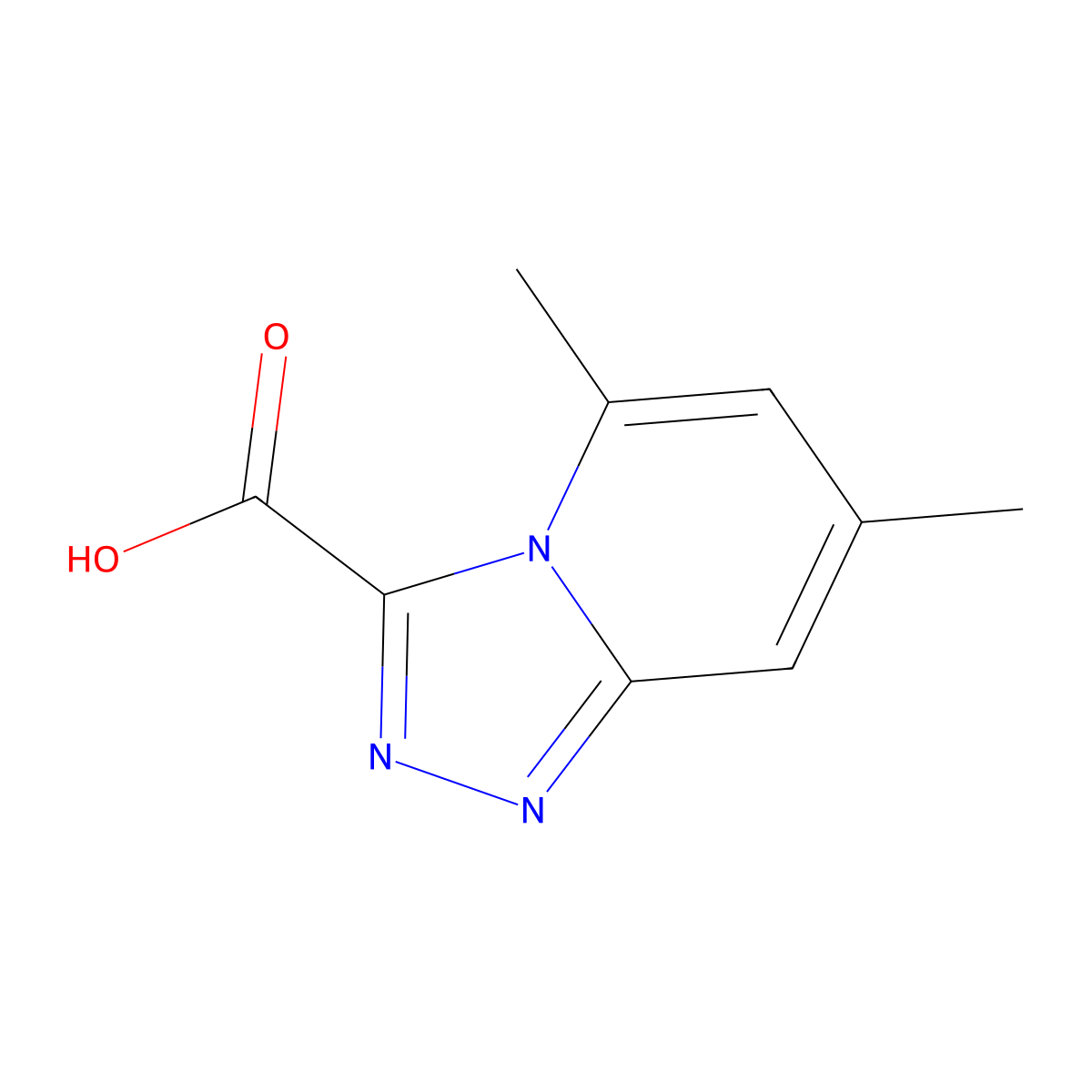 5,7-Dimethyl-[1,2,4]triazolo[4,3-a]pyridine-3-carboxylic acid molecular structure, CAS 1159830-76-8