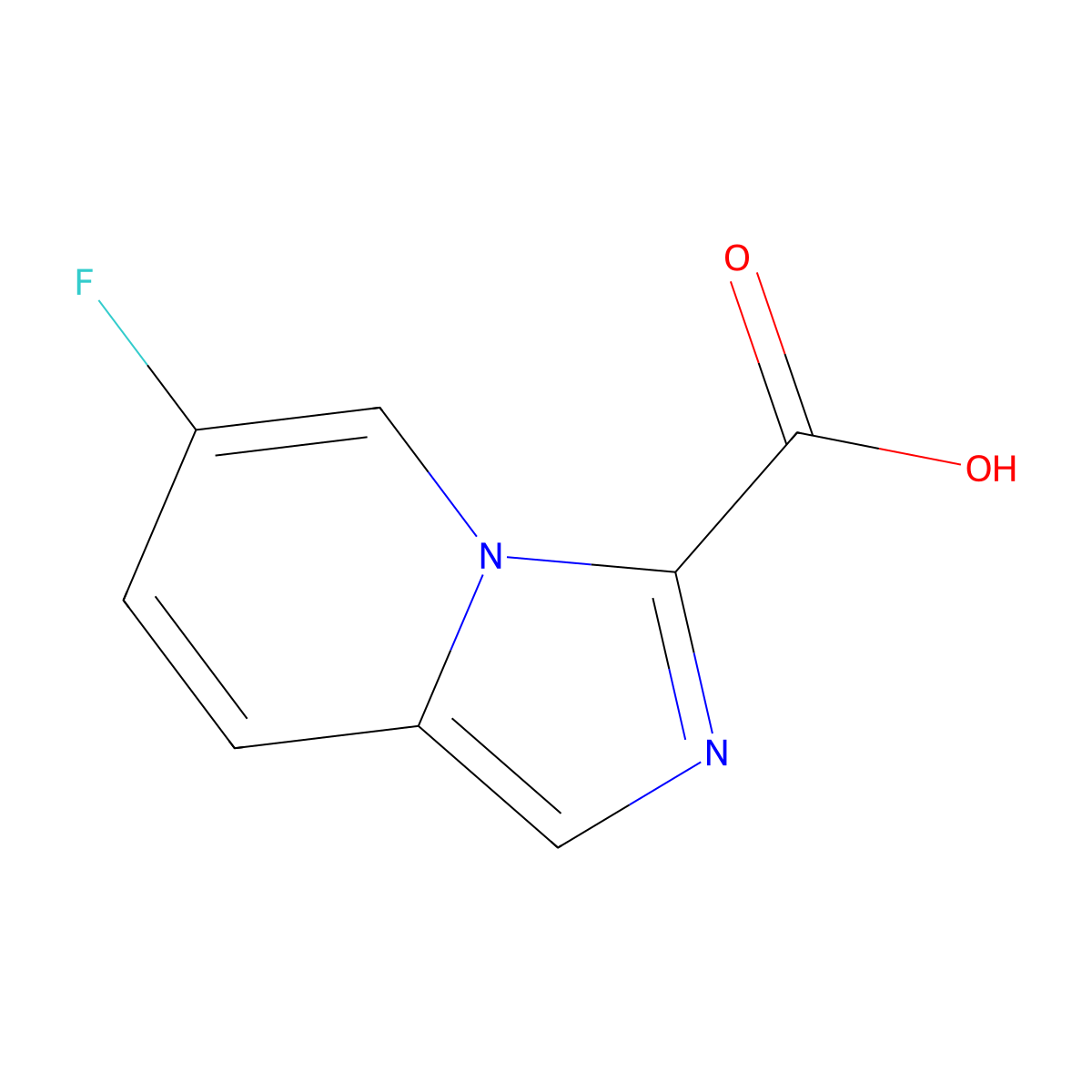 6-Fluoroimidazo[1,5-a]pyridine-3-carboxylic Acid molecular structure, CAS 1159830-80-4