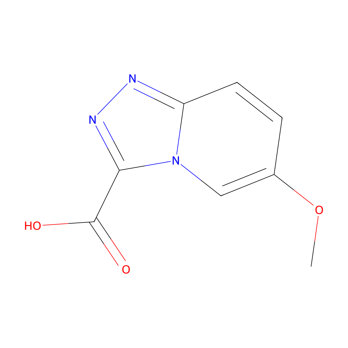 6-Methoxy-[1,2,4]triazolo[4,3-a]pyridine-3-carboxylic acid molecular structure, CAS 1159830-93-9