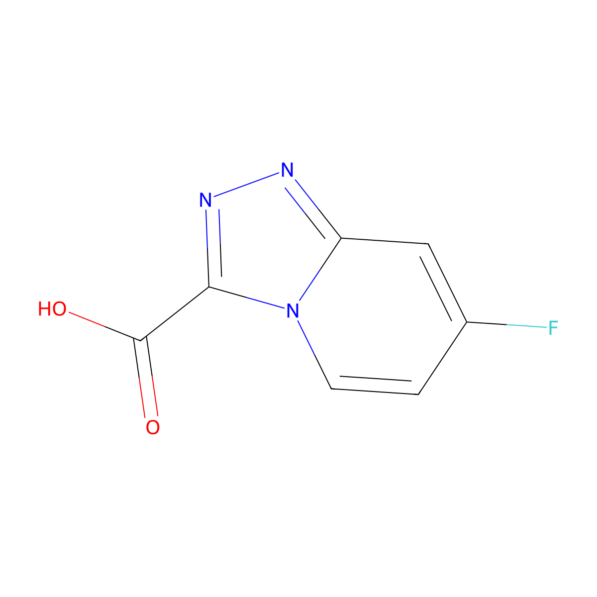 7-Fluoro-[1,2,4]triazolo[4,3-a]pyridine-3-carboxylic acid molecular structure, CAS 1159831-08-9