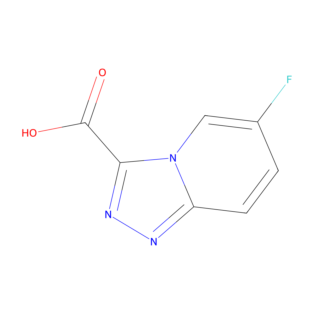 6-Fluoro-[1,2,4]triazolo[4,3-a]pyridine-3-carboxylic acid molecular structure, CAS 1159831-12-5