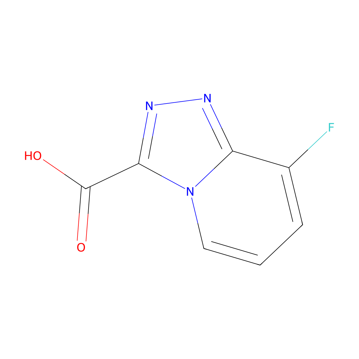 8-Fluoro-[1,2,4]triazolo[4,3-a]pyridine-3-carboxylic acid molecular structure, CAS 1159831-26-1
