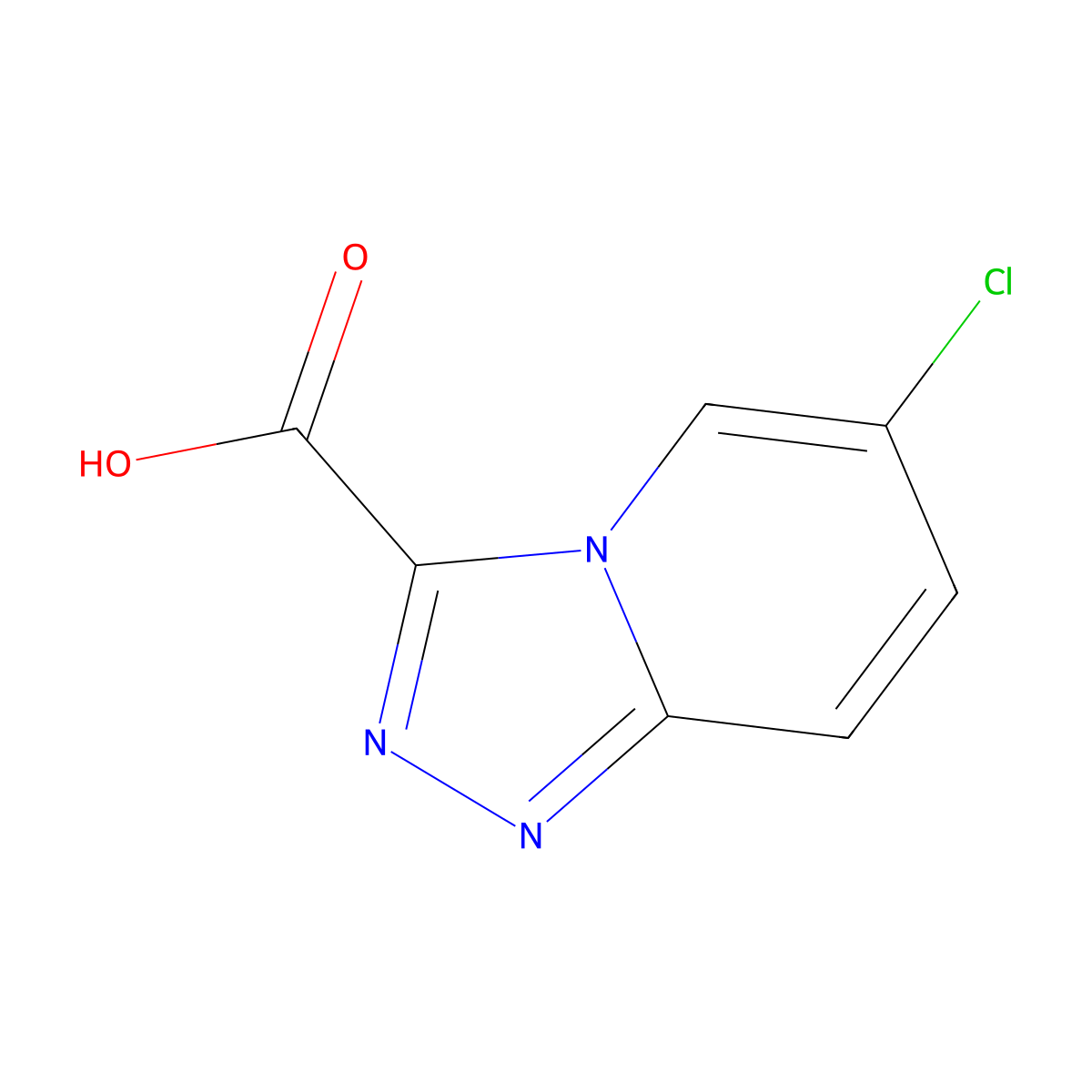 6-Chloro-[1,2,4]triazolo[4,3-a]pyridine-3-carboxylic acid molecular structure, CAS 1159831-32-9
