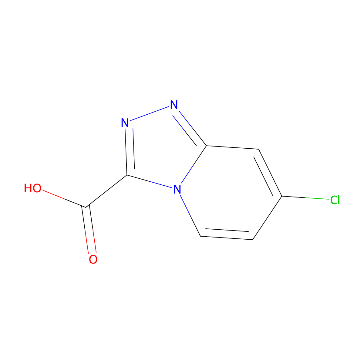7-Chloro-[1,2,4]triazolo[4,3-a]pyridine-3-carboxylic acid molecular structure, CAS 1159831-44-3