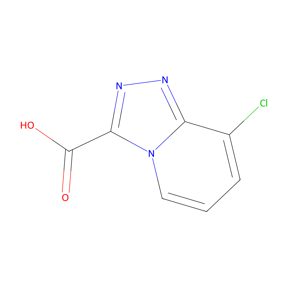 8-Chloro-[1,2,4]triazolo[4,3-a]pyridine-3-carboxylic acid molecular structure, CAS 1159831-80-7