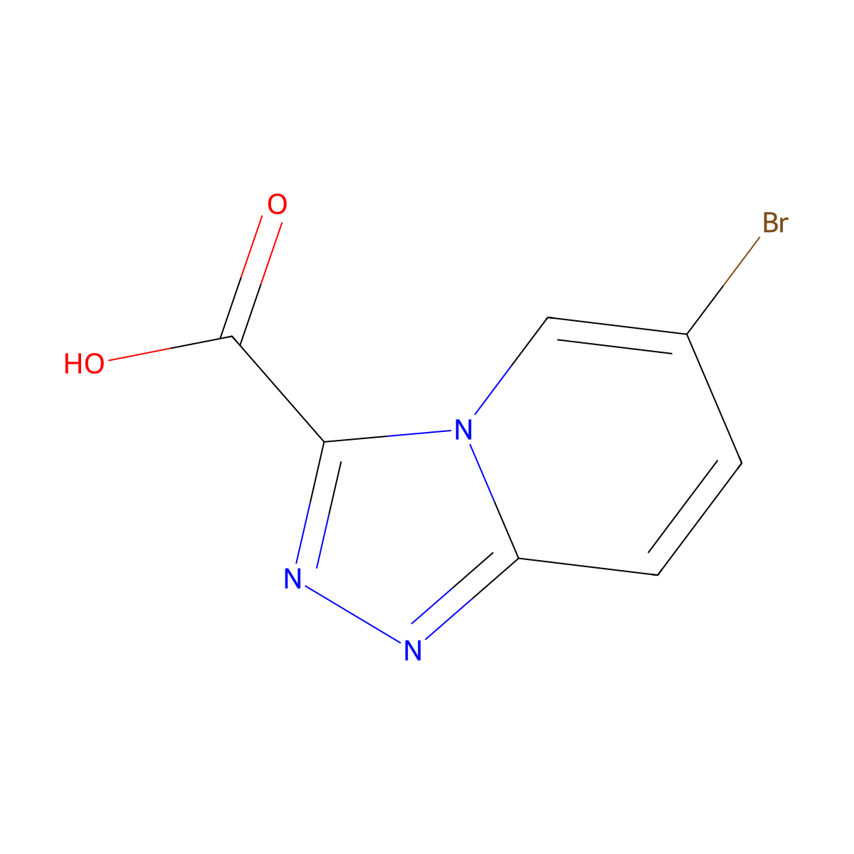6-Bromo-[1,2,4]triazolo[4,3-a]pyridine-3-carboxylic acid molecular structure, CAS 1159831-86-3