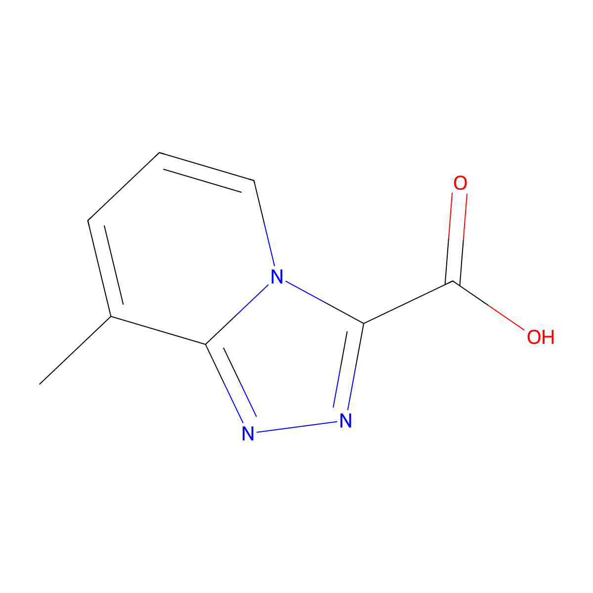 8-Methyl-[1,2,4]triazolo[4,3-a]pyridine-3-carboxylic acid molecular structure, CAS 1159832-07-1