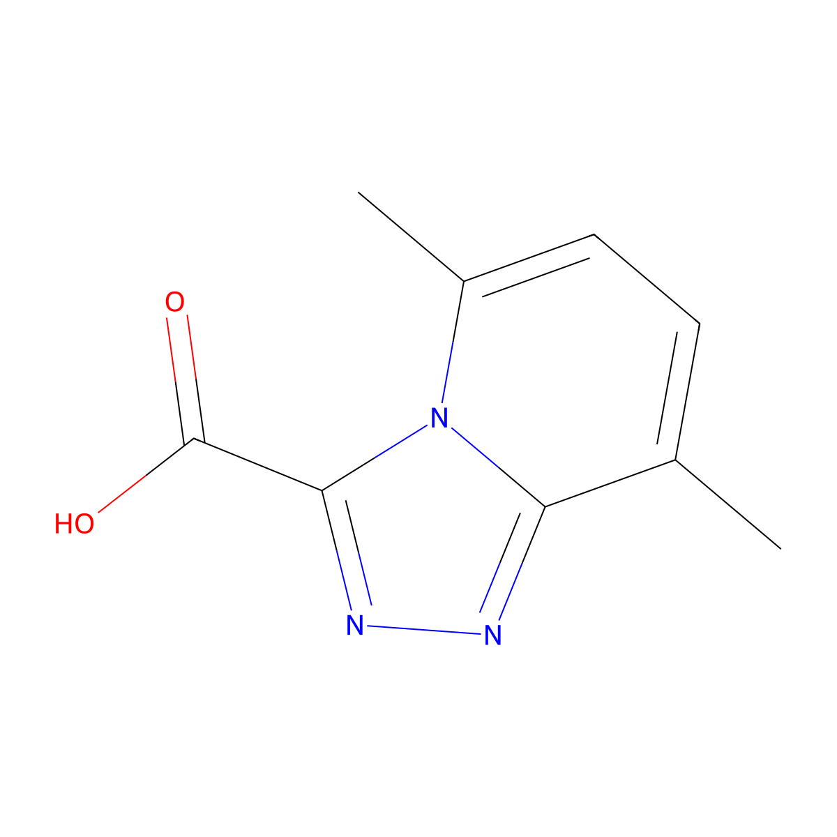5,8-Dimethyl-[1,2,4]triazolo[4,3-a]pyridine-3-carboxylic acid molecular structure, CAS 1159832-95-7