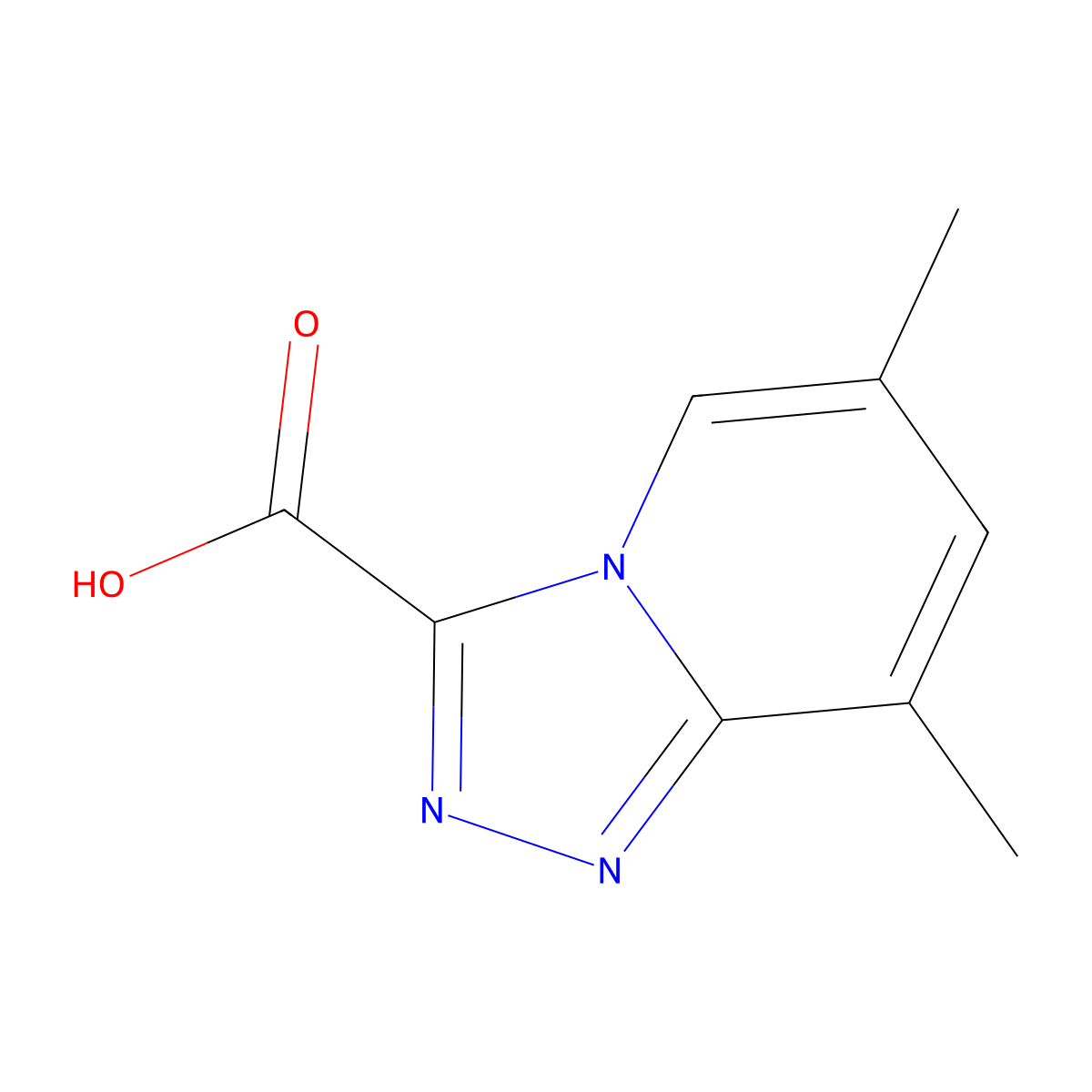 6,8-Dimethyl-[1,2,4]triazolo[4,3-a]pyridine-3-carboxylic acid molecular structure, CAS 1159833-00-7