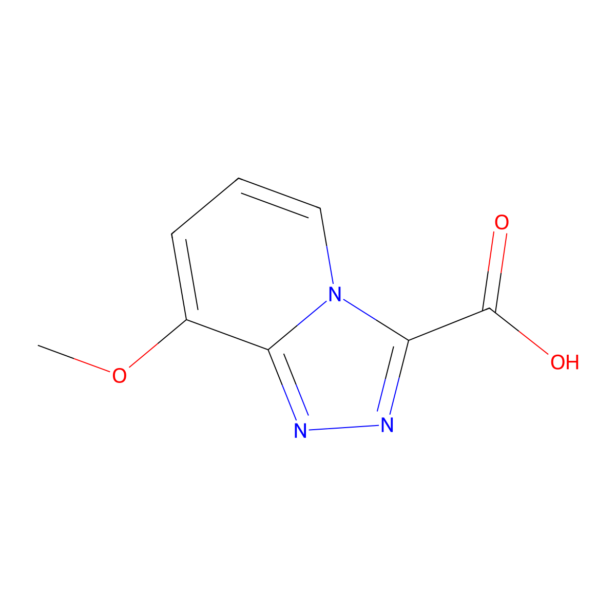 8-Methoxy-[1,2,4]triazolo[4,3-a]pyridine-3-carboxylic acid molecular structure, CAS 1159833-08-5