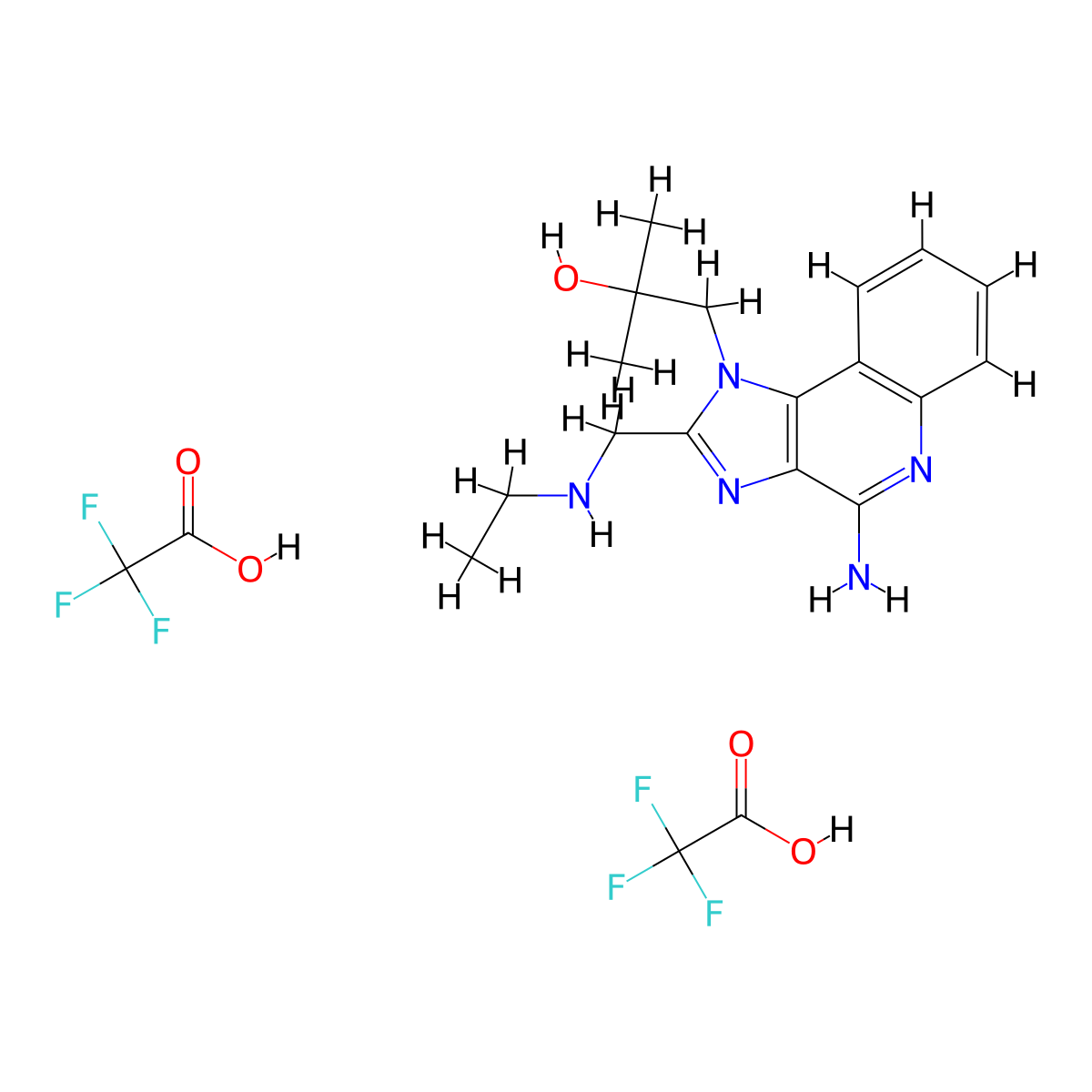 Gardiquimod trifluoroacetate molecular structure, CAS 1159840-61-5