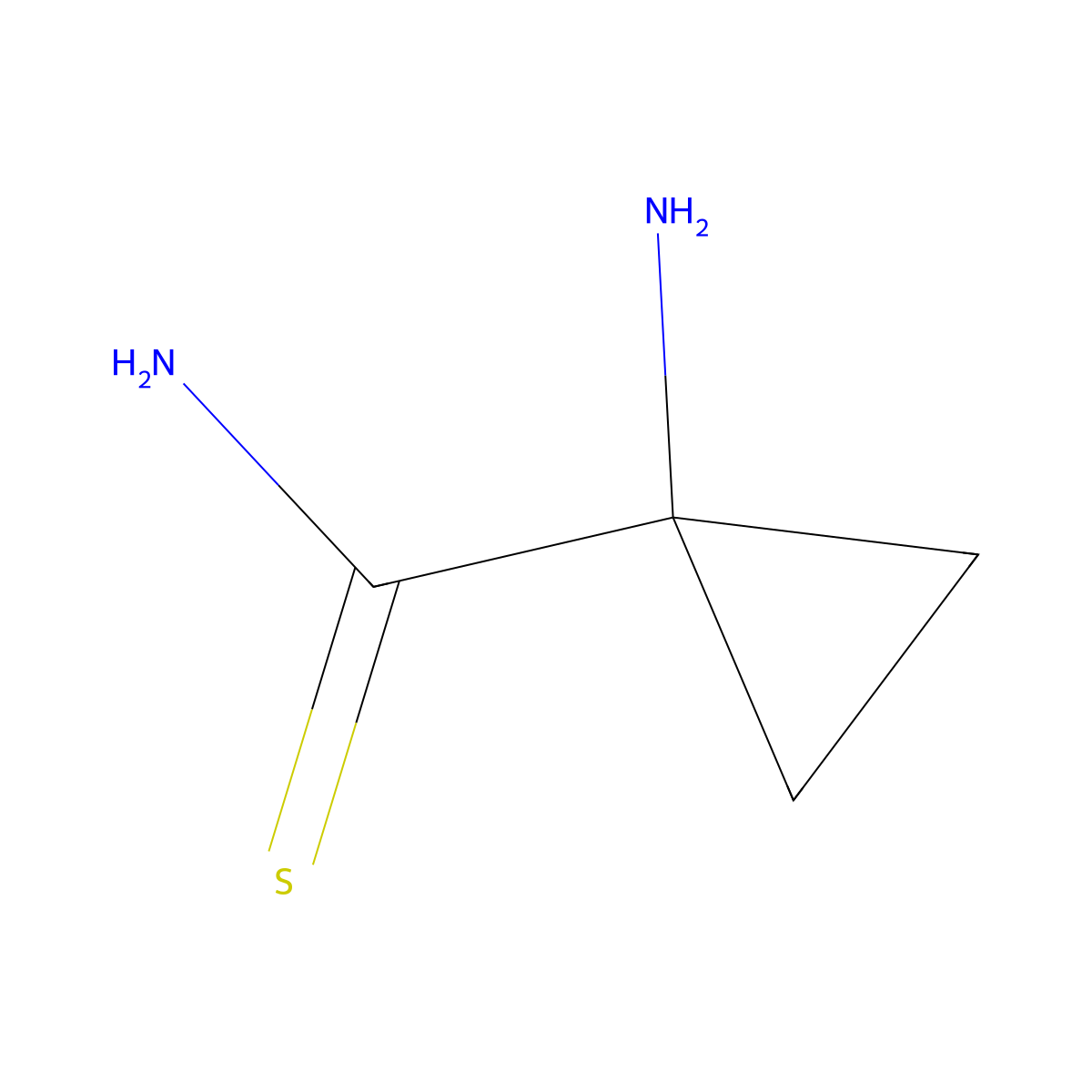 1-Aminocyclopropanecarbothioamide molecular structure, CAS 1159877-97-0