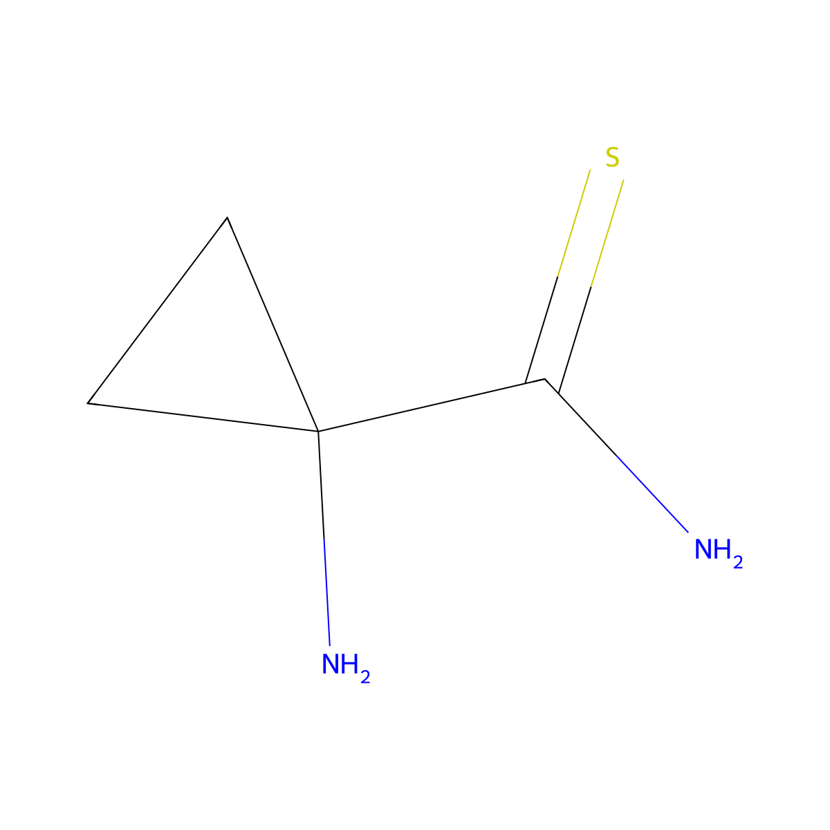 1-Aminocyclopropanecarbothioamide molecular structure, CAS 1159877-97-0