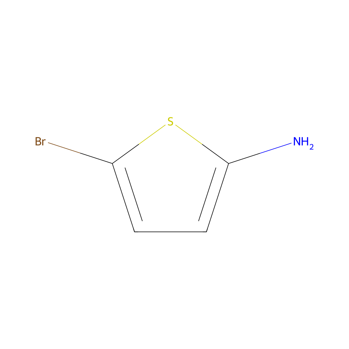 5-Bromothiophen-2-amine molecular structure, CAS 1159882-51-5