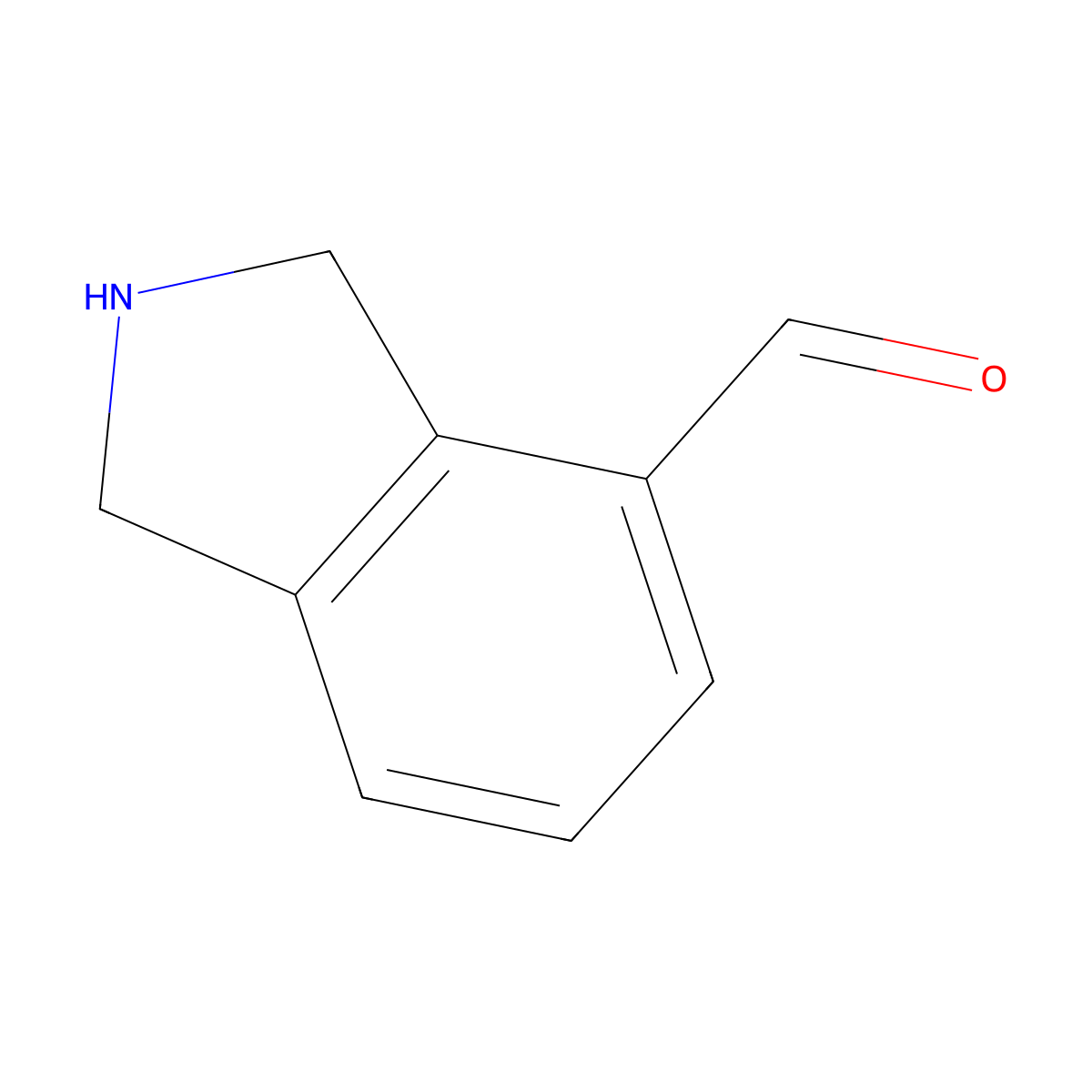 2,3-dihydro-1H-isoindole-4-carbaldehyde molecular structure, CAS 1159882-85-5