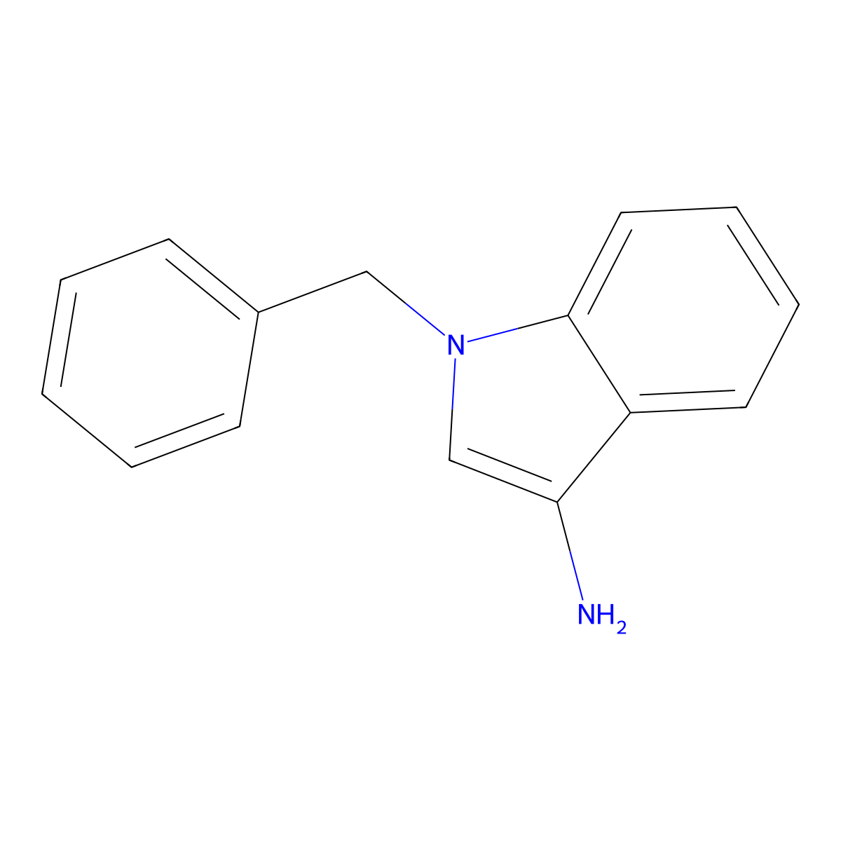 1-Benzyl-1H-indol-3-amine molecular structure, CAS 1159882-93-5