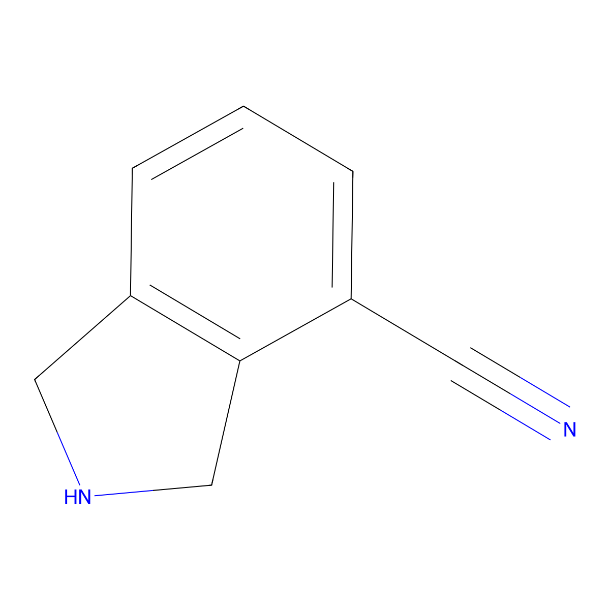 Isoindoline-4-carbonitrile molecular structure, CAS 1159883-00-7