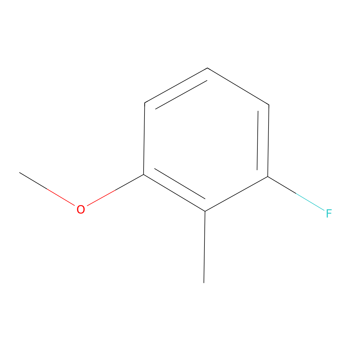 1-Fluoro-3-methoxy-2-methylbenzene molecular structure, CAS 1159883-21-2