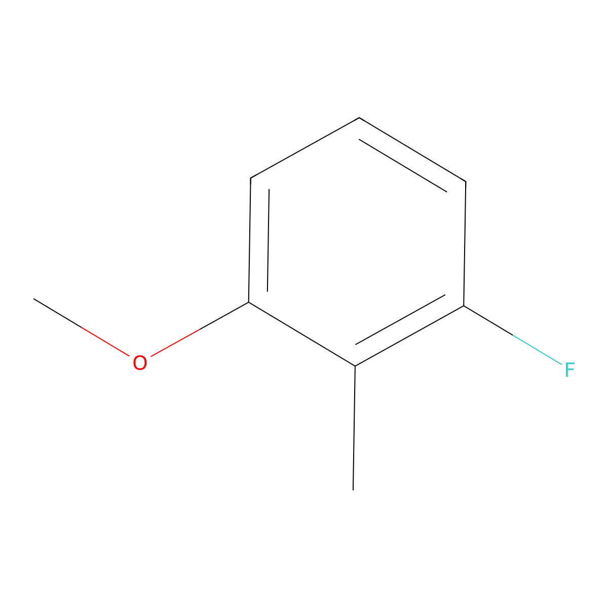 1-Fluoro-3-methoxy-2-methylbenzene molecular structure, CAS 1159883-21-2