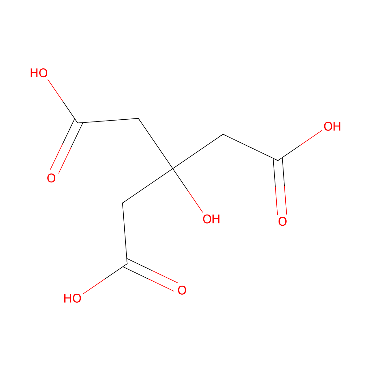 3-(Carboxymethyl)-3-hydroxypentanedioic acid molecular structure, CAS 115996-74-2