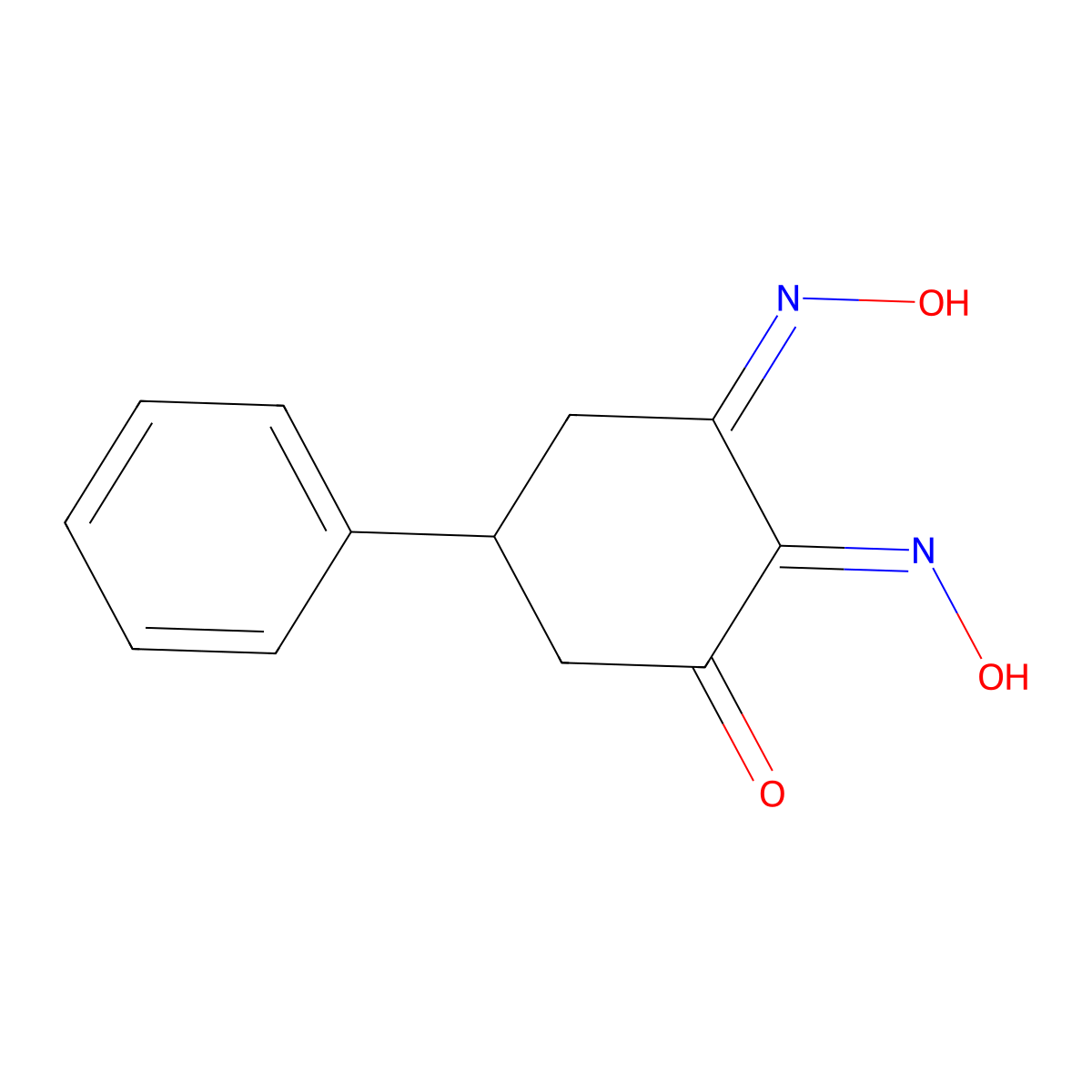 2,3-DI(Hydroxyimino)-5-phenylcyclohexan-1-one molecular structure, CAS 1159976-75-6