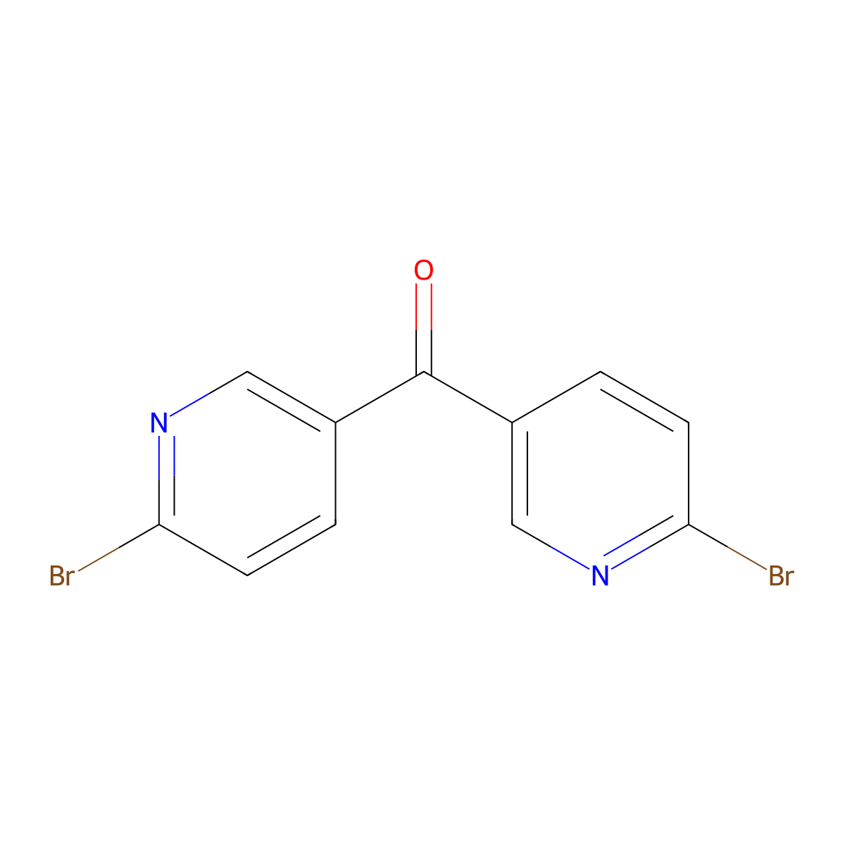 Bis(6-bromopyridin-3-yl)methanone molecular structure, CAS 1159976-89-2