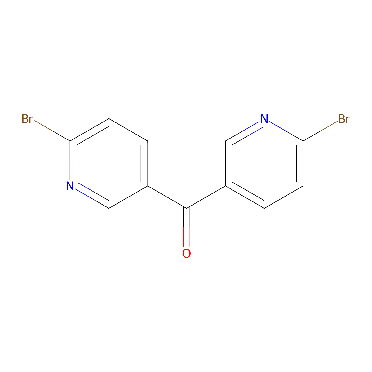 Bis(6-bromopyridin-3-yl)methanone molecular structure, CAS 1159976-89-2