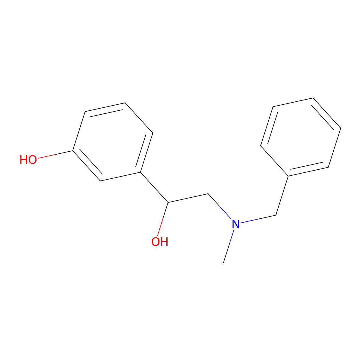 3-[2-[Benzyl(methyl)amino]-1-hydroxyethyl]phenol molecular structure, CAS 1159977-09-9