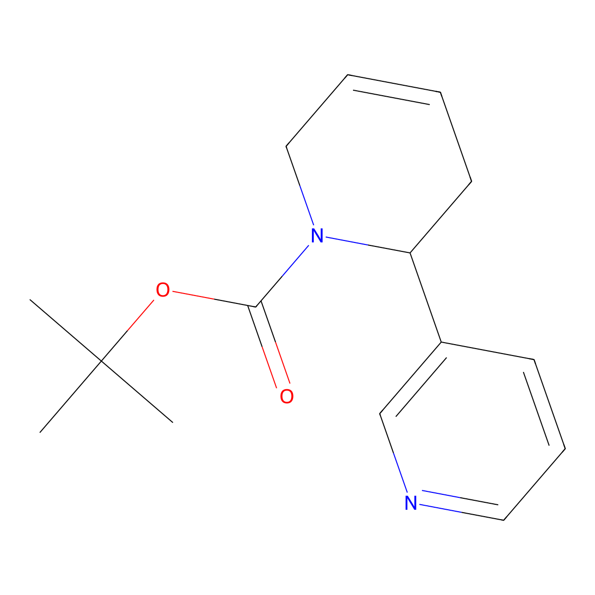 rac-N-Boc Anatabine molecular structure, CAS 1159977-12-4
