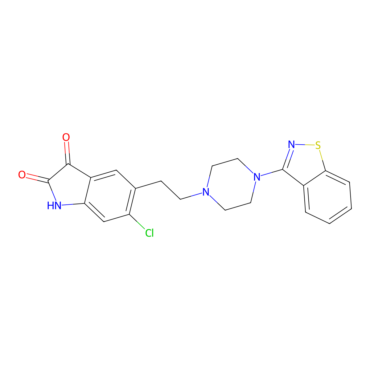 3-Oxo ziprasidone molecular structure, CAS 1159977-56-6