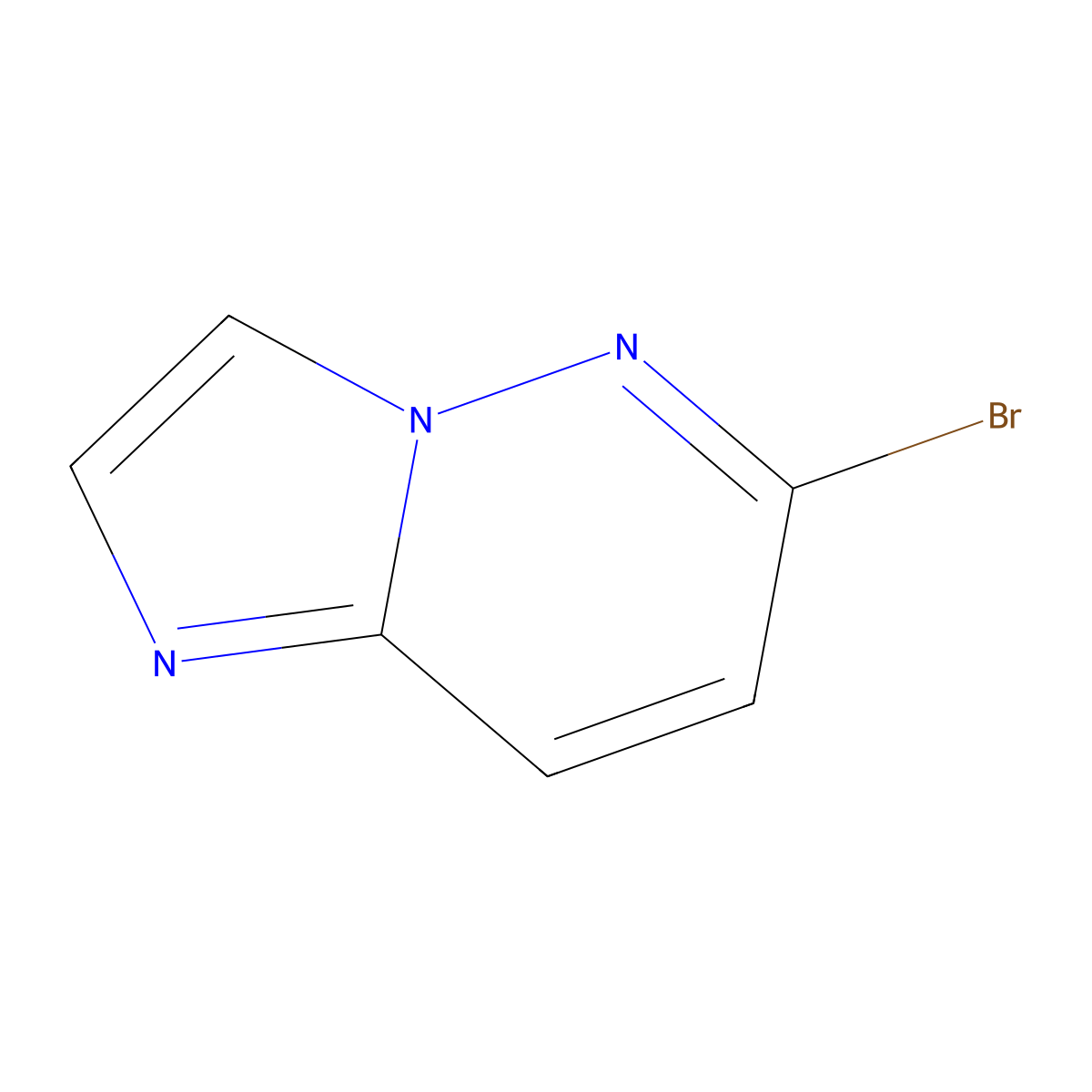 6-Bromoimidazo[1,2-B]pyridazine molecular structure, CAS 1159977-65-7