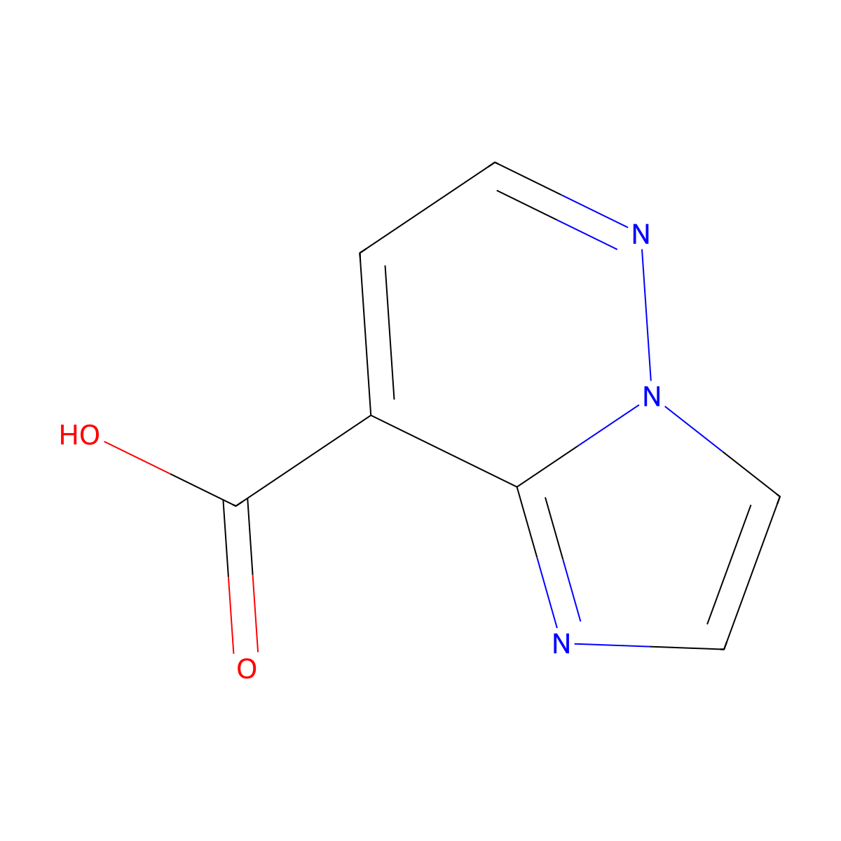 Imidazo[1,2-b]pyridazine-8-carboxylic acid molecular structure, CAS 1159977-66-8