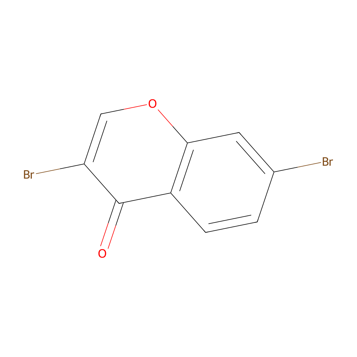 3,7-Dibromochromone molecular structure, CAS 1159978-70-7
