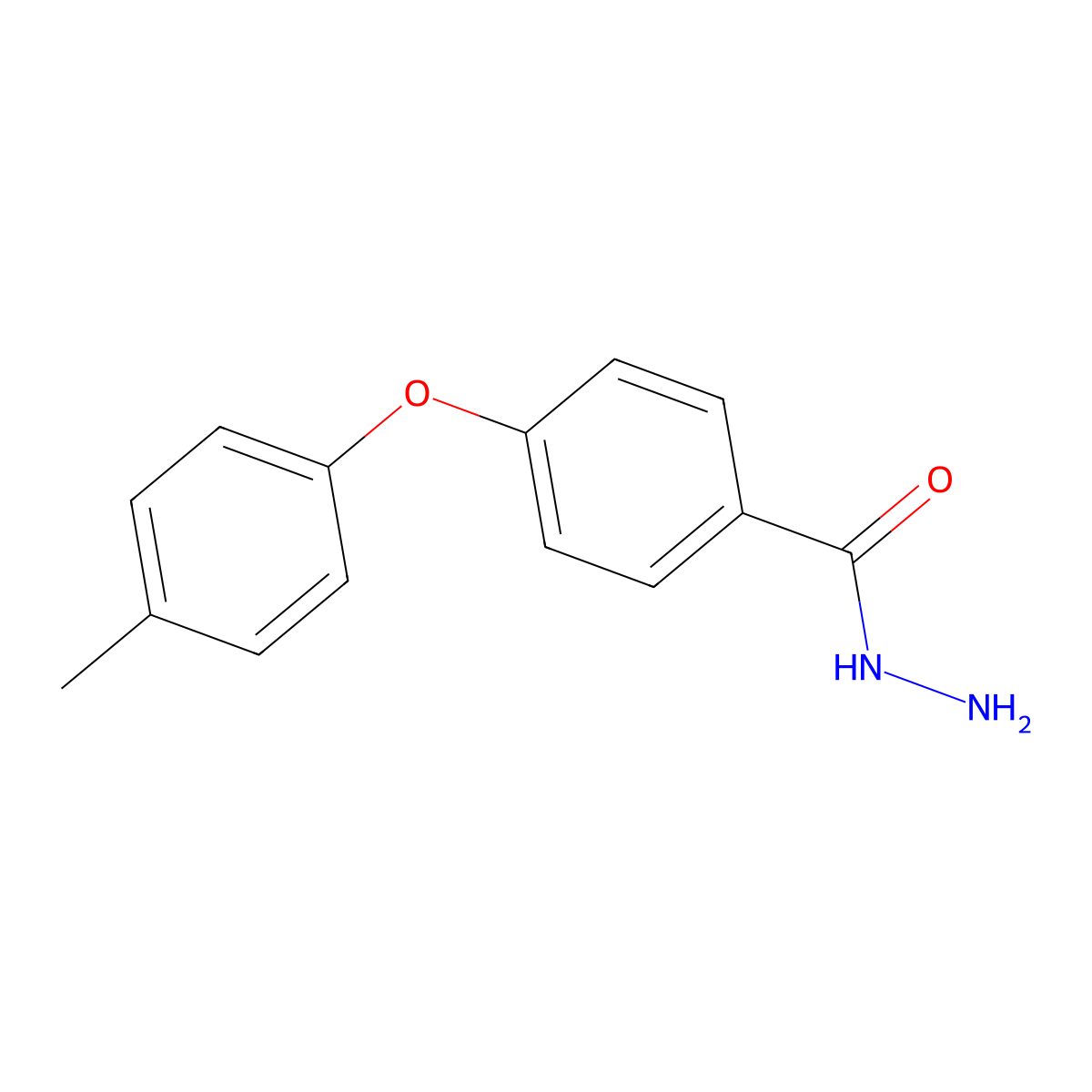 4-(p-Tolyloxy)benzohydrazide molecular structure, CAS 1159979-08-4