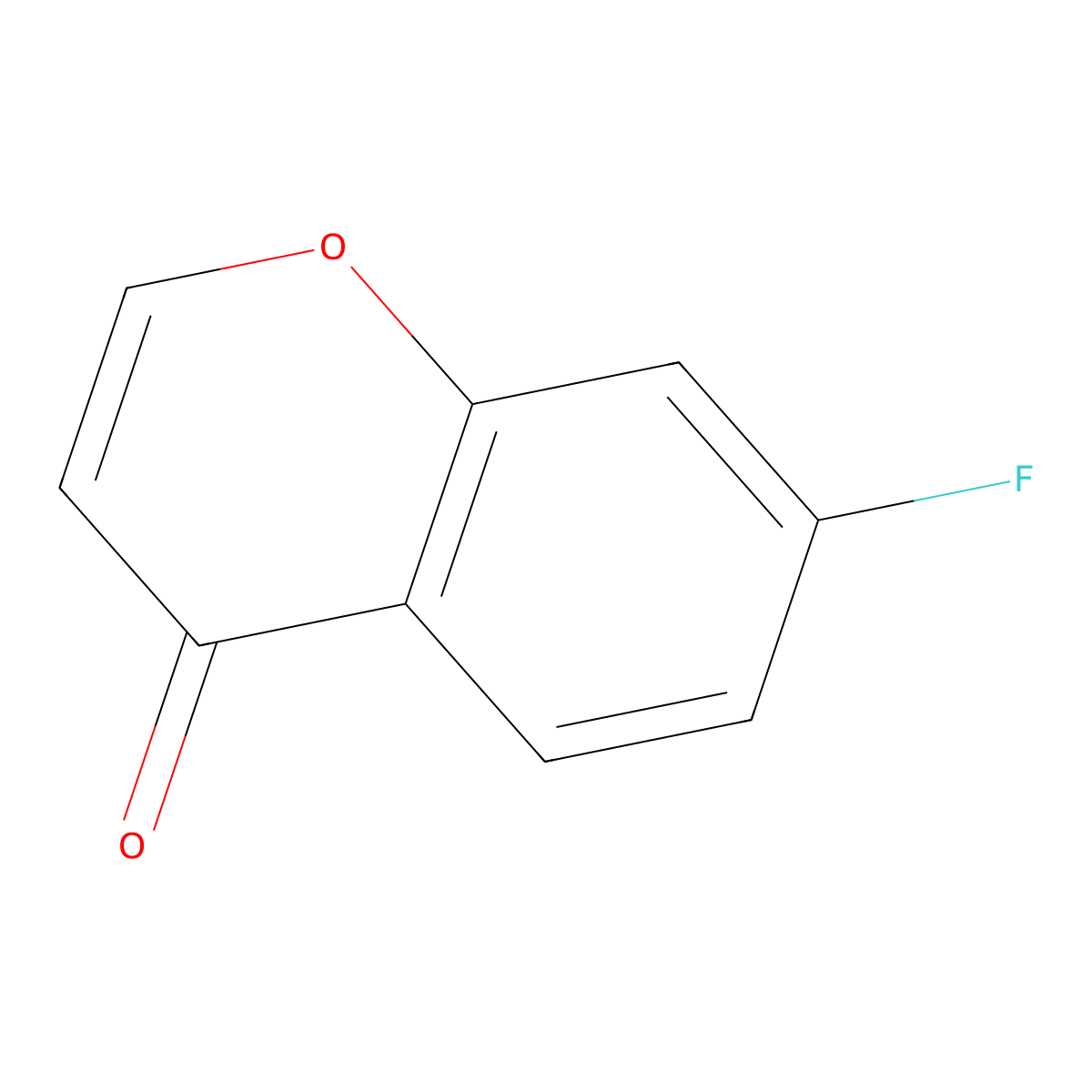 7-Fluoro-4H-chromen-4-one molecular structure, CAS 1159979-17-5