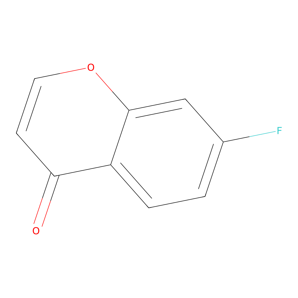 7-Fluoro-4H-chromen-4-one molecular structure, CAS 1159979-17-5
