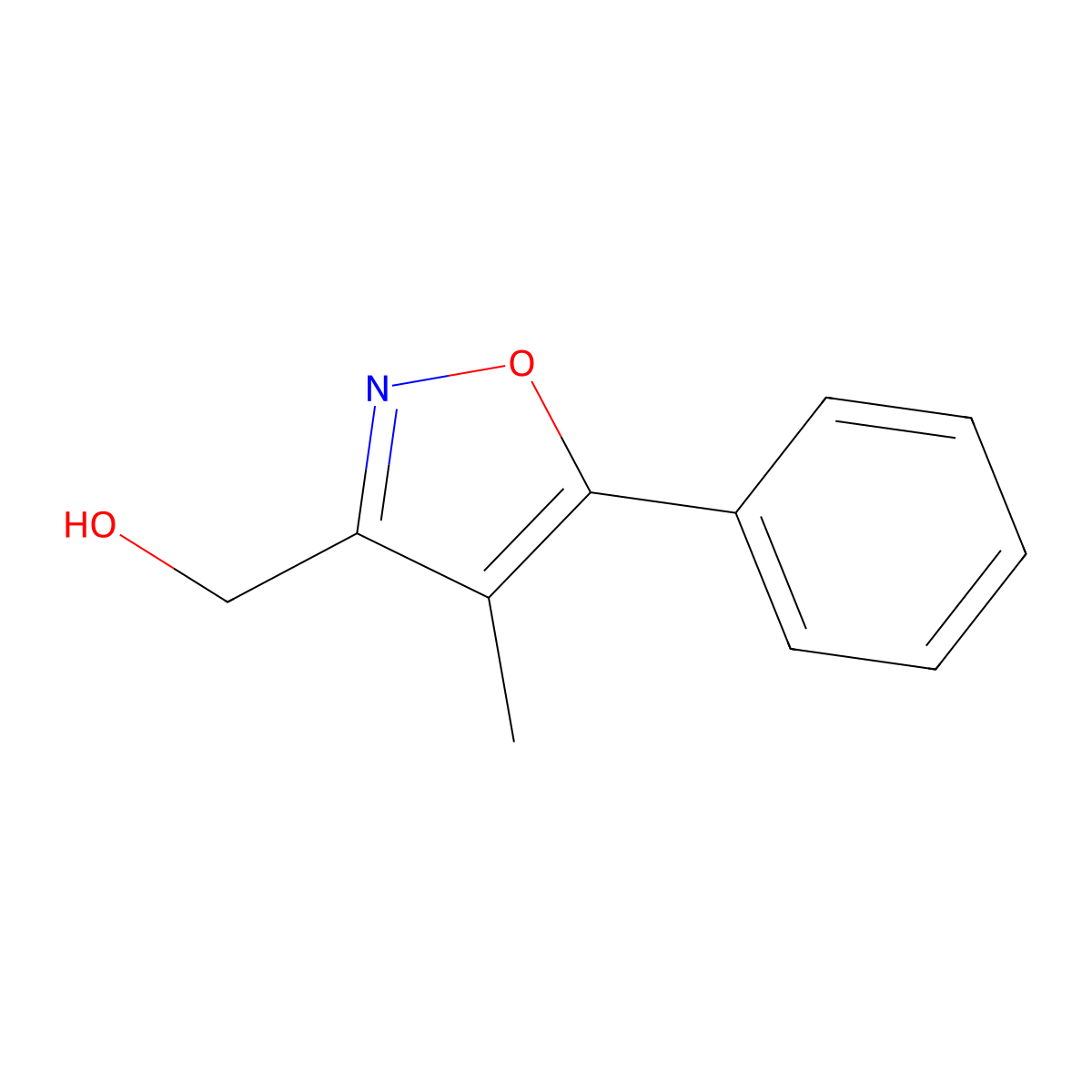 (4-Methyl-5-phenyl-1,2-oxazol-3-yl)methanol molecular structure, CAS 1159981-48-2