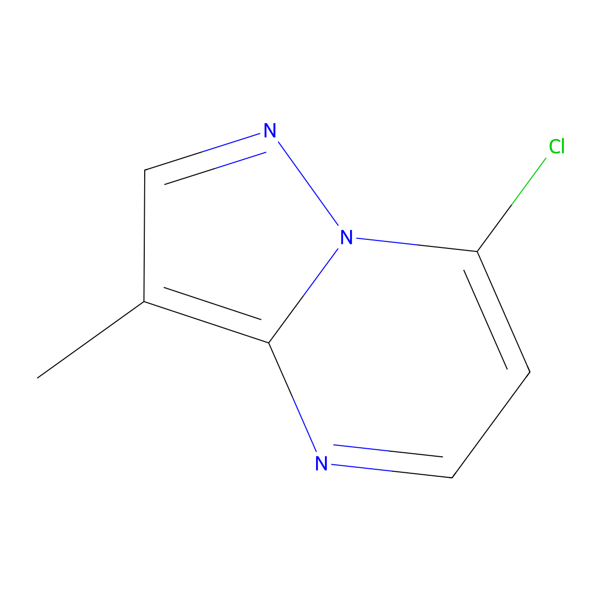 7-Chloro-3-methylpyrazolo[1,5-a]pyrimidine molecular structure, CAS 1159982-82-7