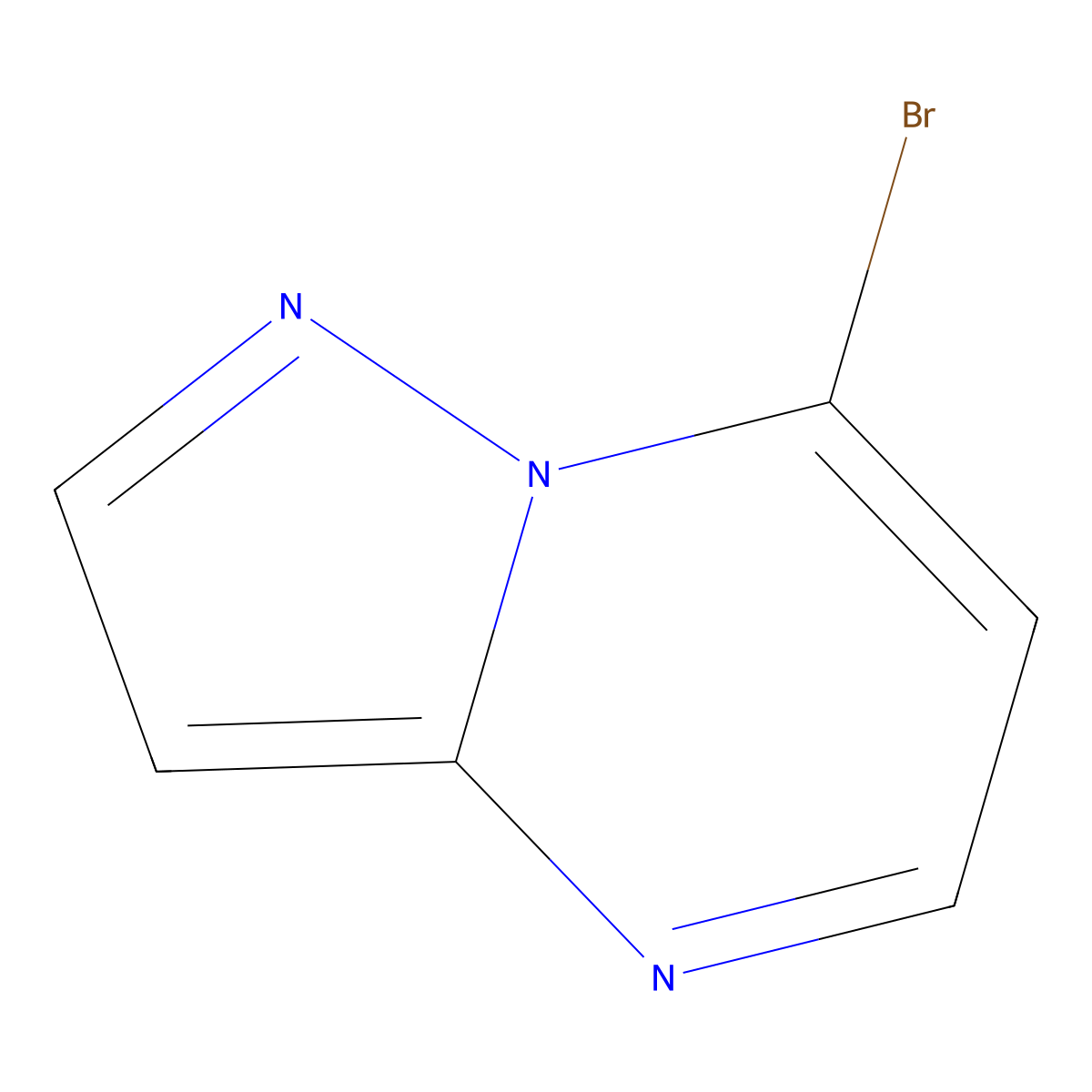 7-Bromopyrazolo[1,5-a]pyrimidine molecular structure, CAS 1159983-04-6