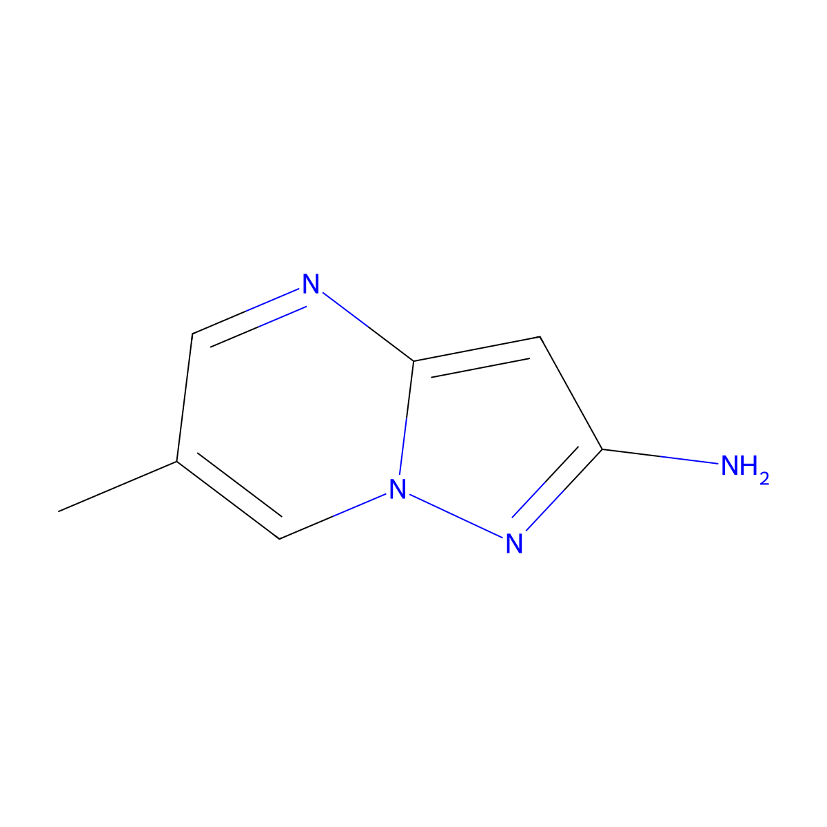 6-Methylpyrazolo[1,5-a]pyrimidin-2-amine molecular structure, CAS 1159983-12-6