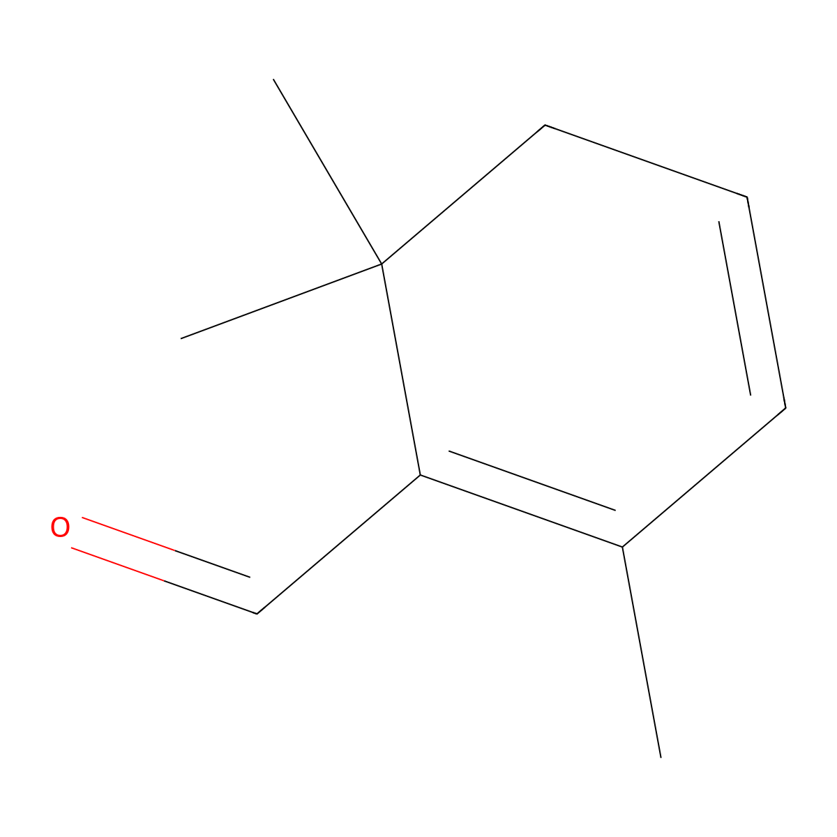 Safranal molecular structure, CAS 116-26-7
