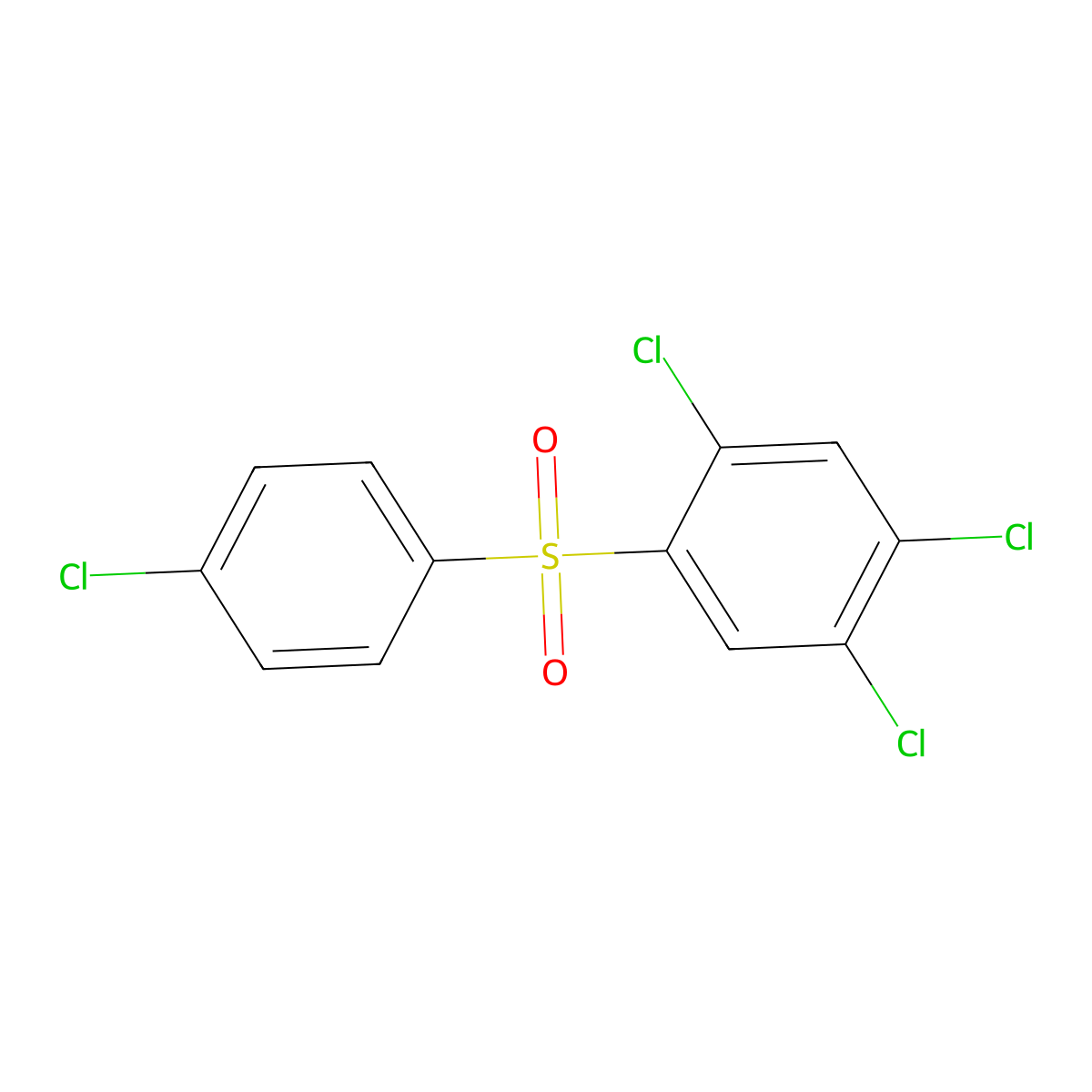 Tetradifon molecular structure, CAS 116-29-0