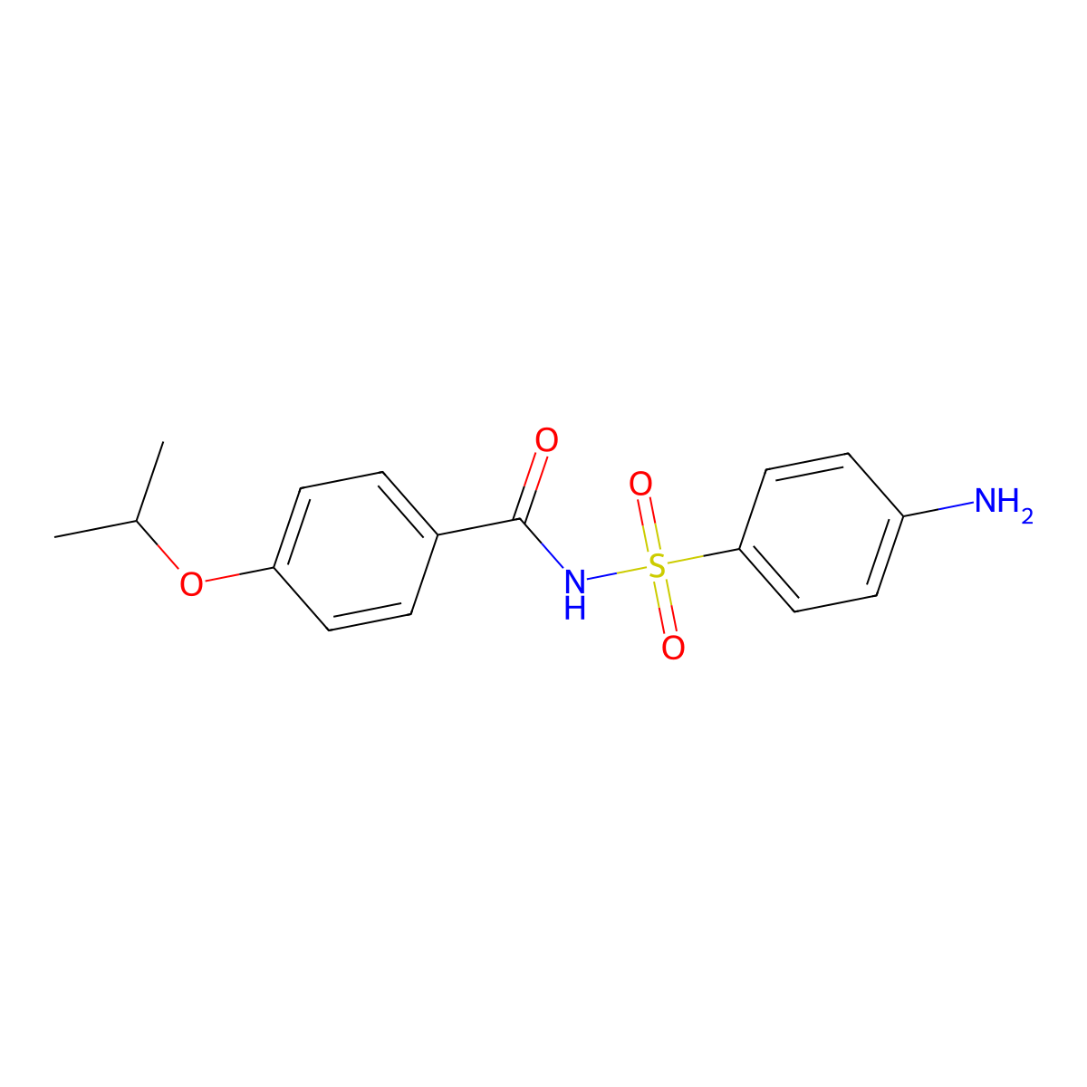 Sulfaproxyline molecular structure, CAS 116-42-7