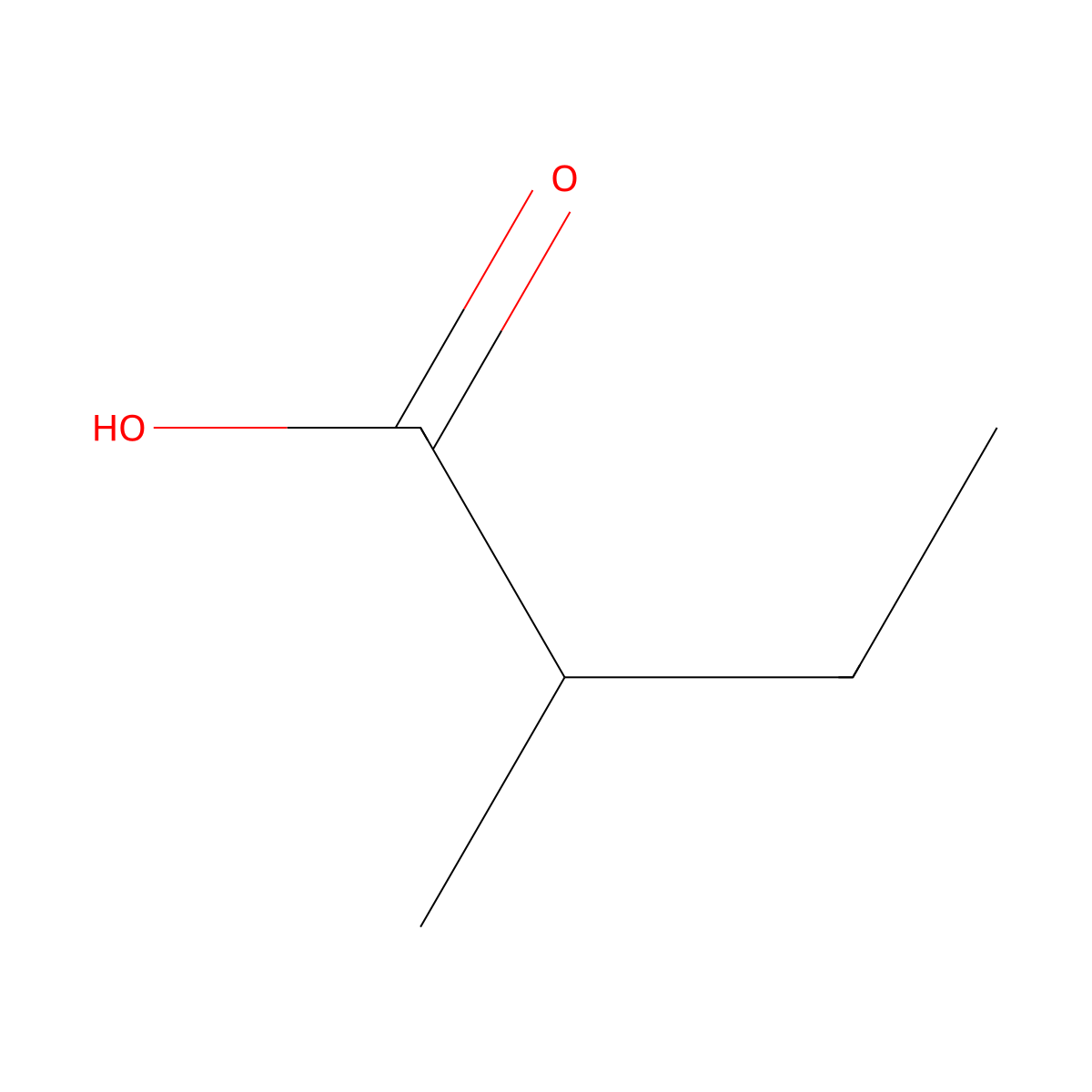 2-Methylbutanoic Acid molecular structure, CAS 116-53-0